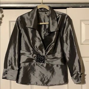 Silver Silken Blouse